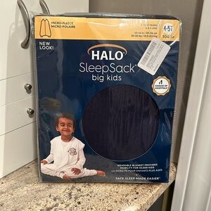 Halo Sleep Sack Big Kids 4-5T Tog 1.0 micro-fleece